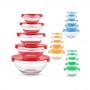 Generic 5pcs Glass Bowls With Lid