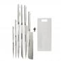 Generic Knife Set With Chopping Board-7 Pieces-multicolour
