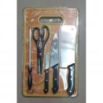 Generic 6 PCS set chopping  board with knives