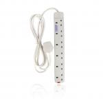 Power King Durable High Quality 6 Way Power Extension Cable