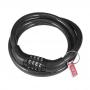 Generic 4 Digit Combination Password Bike Bicycle Lock Steel Wire Security Cable Black