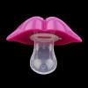 Generic HP Kiss Style Pacifier Portable Baby Teat Funny Pacifier Silicon Infant Toys Rose Red