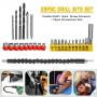 Generic 28pcs Drill Bits Set 18 Screwdriver + 9 Screw Extractor 1 Sh