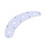 Generic Guitar Switch Control Plate Curved BARE 8 Hole 3 Pot Stingray Musicman