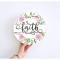 Generic Motivational Quote Mounted On Round Panel- Modern Wall Art