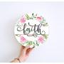 Generic Motivational Quote Mounted On Round Panel- Modern Wall Art