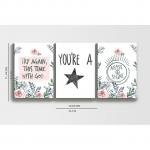Canvas Prints Inspirational Messages Wall Hangings- Framed On Canvas