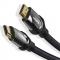 Vention Nylon Braided HDMI Cable 1M Black Metal Type