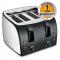 Ramtons RM/195 - Slice Pop Up Toaster - Stainless Steel
