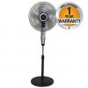 Mika MFS1621/SB - 16" Stand Fan, 5 Blades, 60W - Silver & Black