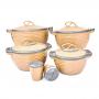 Redberry Brook Insulated Casserole - Set Of 4PCS - Gold