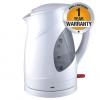 Mika MKT1301, Cordless Electric Kettle - 1.7L - White/Clear