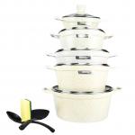 Redberry Paris 13 Piece Marble Non Stick Cookware Set