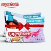 Superfoam White Fiber Pillow 600gms -  2 Pack ( 100% Pure Fiber, Soft Feel) 68 Cm X 43 Cm