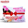 Superfoam White Fiber Pillow 750 Gms - 2 Pack ( 100% Pure Fiber, Soft Feel) 68 Cm X 43 Cm
