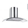 Newmatic 90cm  Kitchen Wall Hood with Curved Tempered Glass and Push Button