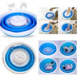 Generic Portable Mini Washing Machine Folding Personal USB Charger Bucket Type