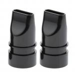 Homyl 2pcs Pet Water Blower Mouthpieces Dogs Cats 5 Different Nozzles Black