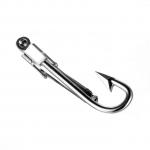 Generic Hook Shape Tie Clip Holder Clasp Bar Pin Silver Mens Accessories