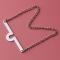 Generic Single Loop Tie Tack Chains Necktie Links For Men/Boy Jewelry Silver