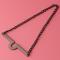 Generic Fashion Single Loop Tie Tack Chains Necktie Links For MenBoy Black