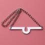 Generic Fashion Single Loop Tie Tack Chains Necktie Links For MenBoy Silver