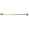 Generic Men Metal Gold Tone Simple Rhinestone Necktie Tie Bar Clasp Clip Clamp