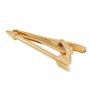 Generic Vintage Mens Plain Gold Plated Brass Standard Shirt Tie Clip Clasp