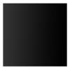 Generic 200x200x0.6mm Black Silicone Rubber Sheet Self Adhesive Pad