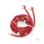 Pearl Necklace Headset Wire Control Sports Stereo In-ear Earphone Universal For Smart Phone High Quality Volume
