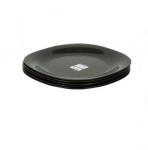 Luminarc Dinner Plates 6 Pieces with FREE 6 Tablespoons - Black