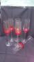 Champagne glass coloured
