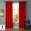 RED Curtain (5M) (2Panels,each 2.5M) + FREE WHITE SHEER