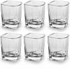 Unique Whiskey glasses crystal clear 6 pcs