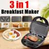 3in one  breakfast maker for grilling burgers and meat, sandwiches and waffles