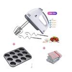 Hand Mixer, 12 Hole Muffin Tray and a free Kitchen Towels
