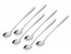 Stainless Steel Long Spoons silver 12 pcs
