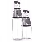 Belwares Olive Oil Dispenser Bottle, Oil and Vinegar Cruet with Drip-Free Spouts-1 piece, long bottle only 500ml