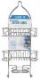 bathroom organisers vertical fit shower caddy gray