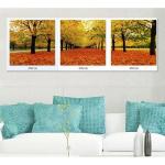 Modern Canvas Tree Painting Print Picture Home Wall Art Decoration Framed 3Pcs