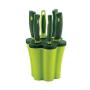 Generic 6-Piece Knife Set Plus Stand - Green