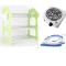 Nunix 3 Layers Dish Rack, One Electric Hot Plate & Lyons Dry Iron Box
