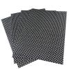Black And Gold Pvc Heat Resistant Table Place Mats 6pcs