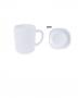 Dinner Plates 6 Pieces + 6 Pcs Of Cups - White