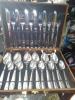 24pcs stainless steel spoons in a briefcase
