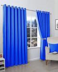 LIGHT BLUE Curtain (3M) (2Panels,each 1.5M) + FREE WHITE SHEER