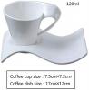 Stylish and elegant New wave design cup and saucer  for your espresso and cake on the side