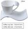 Stylish and elegant New wave design cup and saucer  for your espresso and cake on the side