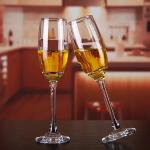 6pcs Champagne goblet glass