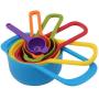 Measuring Cup and Spoons multi- coloured 6 pcs